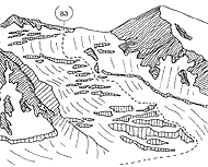 Рис. 43. Перевал Гельфгата со стороны Дарвазского ледника