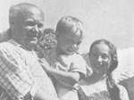 Е. А. Белецкий с сыном Владимиром и дочерью Ириной. Кавказ, 1962 г